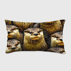 Подушка-антистресс Выдры, цвет: 3D-принт