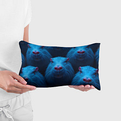 Подушка-антистресс Синие капибары, цвет: 3D-принт — фото 2