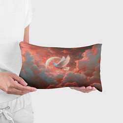 Подушка-антистресс Белый летящий голубь, цвет: 3D-принт — фото 2