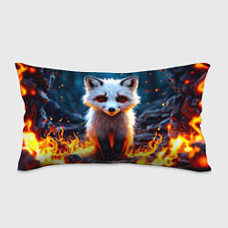 Подушка-антистресс Песец в огне, цвет: 3D-принт