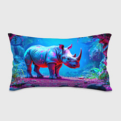 Подушка-антистресс Носорог в сказачном лесу, цвет: 3D-принт