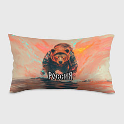 Подушка-антистресс Россия - медведь