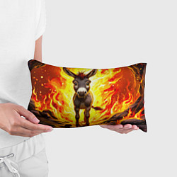 Подушка-антистресс Ослик в огне, цвет: 3D-принт — фото 2