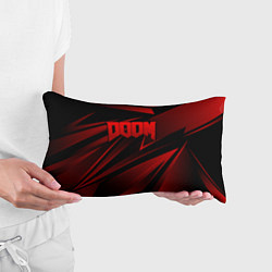Подушка-антистресс Doom - красная абстракция, цвет: 3D-принт — фото 2