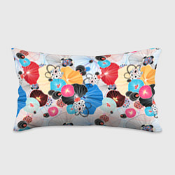 Подушка-антистресс Цветы - абстрактные узоры, цвет: 3D-принт