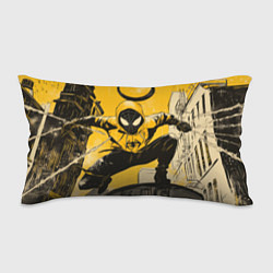 Подушка-антистресс Черный человек-паук, цвет: 3D-принт