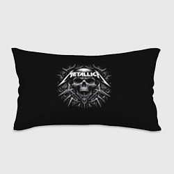 Подушка-антистресс Metallica - a skull with roses and thorns, цвет: 3D-принт