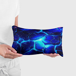 Подушка-антистресс Синие плиты лед, цвет: 3D-принт — фото 2