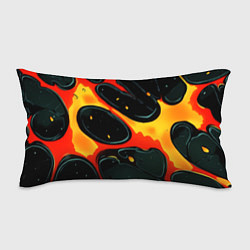 Подушка-антистресс Оранжевые разломы текстура, цвет: 3D-принт