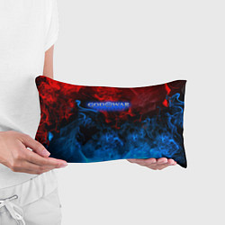 Подушка-антистресс God of War битва огня, цвет: 3D-принт — фото 2