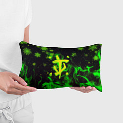 Подушка-антистресс Doom кислотный снег в огне лого, цвет: 3D-принт — фото 2