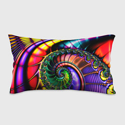 Подушка-антистресс Фрактальный узор неоновый, цвет: 3D-принт