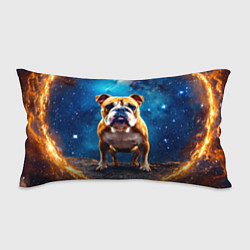 Подушка-антистресс Бульдог в космосе, цвет: 3D-принт
