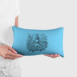 Подушка-антистресс Маяк с розами и кораблем, цвет: 3D-принт — фото 2