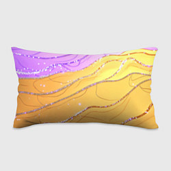 Подушка-антистресс Фиолетово-золотая текстура с блестяшками, цвет: 3D-принт