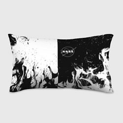 Подушка-антистресс Nasa черно белый огонь, цвет: 3D-принт