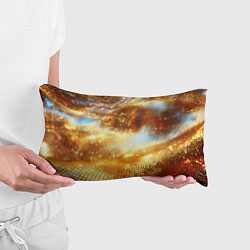 Подушка-антистресс Блестящая золотая текстура, цвет: 3D-принт — фото 2