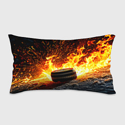 Подушка-антистресс Шайба в огне, цвет: 3D-принт