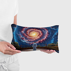 Подушка-антистресс Айкидоист в космосе, цвет: 3D-принт — фото 2
