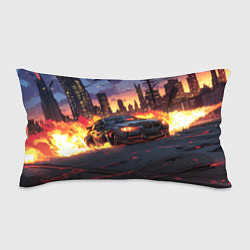 Подушка-антистресс BMW огненная дорога, цвет: 3D-принт