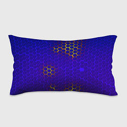 Подушка-антистресс Неоновые соты броня, цвет: 3D-принт