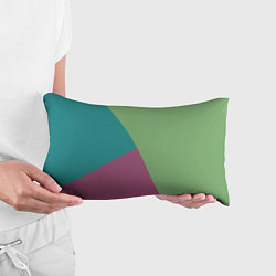 Подушка-антистресс Сине-зелёно-розовый тёмный трёхцветный, цвет: 3D-принт — фото 2