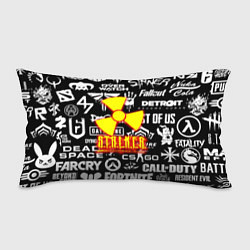 Подушка-антистресс Сталкер все логотипы игр, цвет: 3D-принт