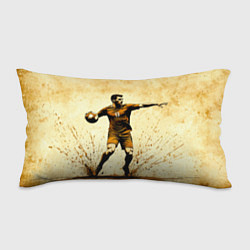 Подушка-антистресс Гандболист на бежевом, цвет: 3D-принт
