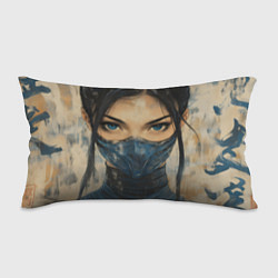 Подушка-антистресс Портрет Китаны - Мортал комбат, цвет: 3D-принт