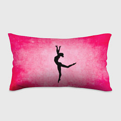 Подушка-антистресс Спортивная гимнастика на розовом, цвет: 3D-принт