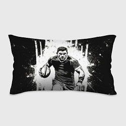 Подушка-антистресс Регбист черно-белый