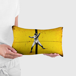 Подушка-антистресс Фехтование с рапирой на желтом, цвет: 3D-принт — фото 2