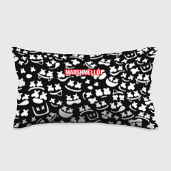 Подушка-антистресс Marshmello black pattern, цвет: 3D-принт