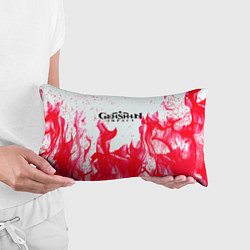Подушка-антистресс Genshin Impact pink flame, цвет: 3D-принт — фото 2