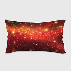 Подушка-антистресс Красная текстура с желтым блеском, цвет: 3D-принт
