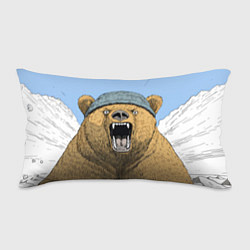 Подушка-антистресс Злой орущий медведь, цвет: 3D-принт