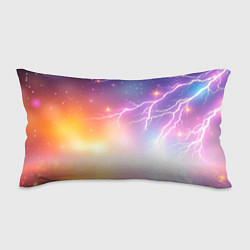 Подушка-антистресс Магический фон с молниями и звездами