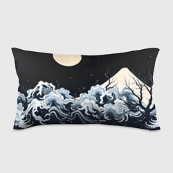 Подушка-антистресс Японские волны и луна, цвет: 3D-принт