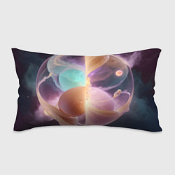 Подушка-антистресс Космическая круглая абстракция, цвет: 3D-принт