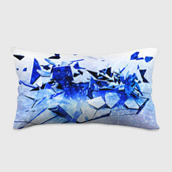 Подушка-антистресс Абстрактный космический синий фон неоновых плит