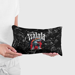 Подушка-антистресс Тралалеро тралала на фоне итальянских мемов, цвет: 3D-принт — фото 2