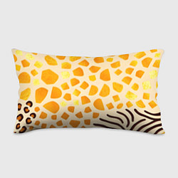 Подушка-антистресс Золотистые пятна жирафа, цвет: 3D-принт