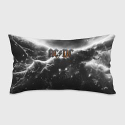 Подушка-антистресс ACDC металлический лого черно-белая текстура, цвет: 3D-принт