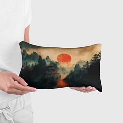 Подушка-антистресс Старый Японский монастырь, цвет: 3D-принт — фото 2