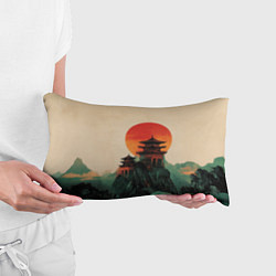Подушка-антистресс Храм в горах, цвет: 3D-принт — фото 2
