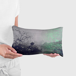 Подушка-антистресс Рыбацкий домик на берегу озера, цвет: 3D-принт — фото 2