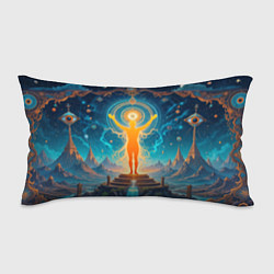 Подушка-антистресс Светящаяся оранжевая фигура и круг: энергетическое