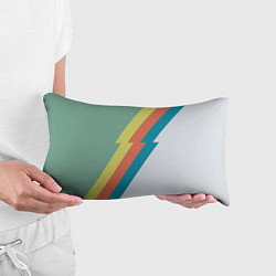 Подушка-антистресс Рок молния Боуи весенняя палитра, цвет: 3D-принт — фото 2