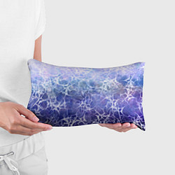 Подушка-антистресс Абстракция - white web on blue background, цвет: 3D-принт — фото 2