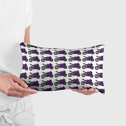 Подушка-антистресс Motorcycle purple, цвет: 3D-принт — фото 2